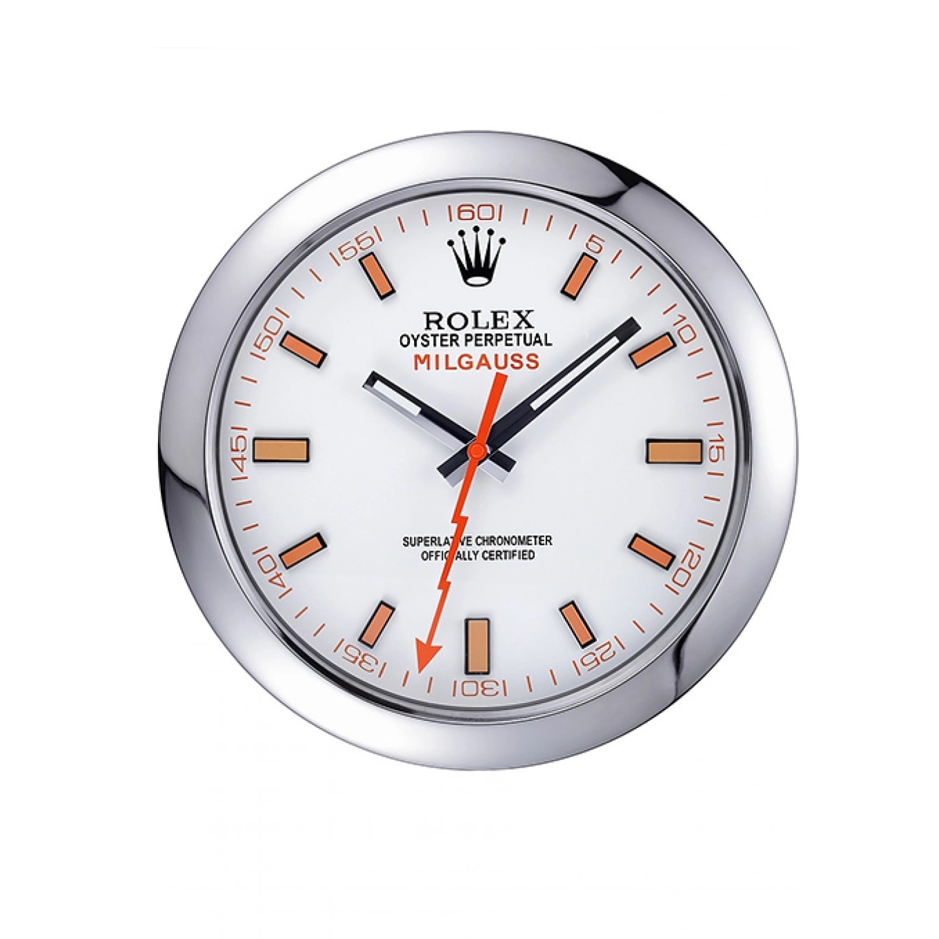 Aaa replica watch Wall Clock Milgauss Silver Rolex 621910 0512